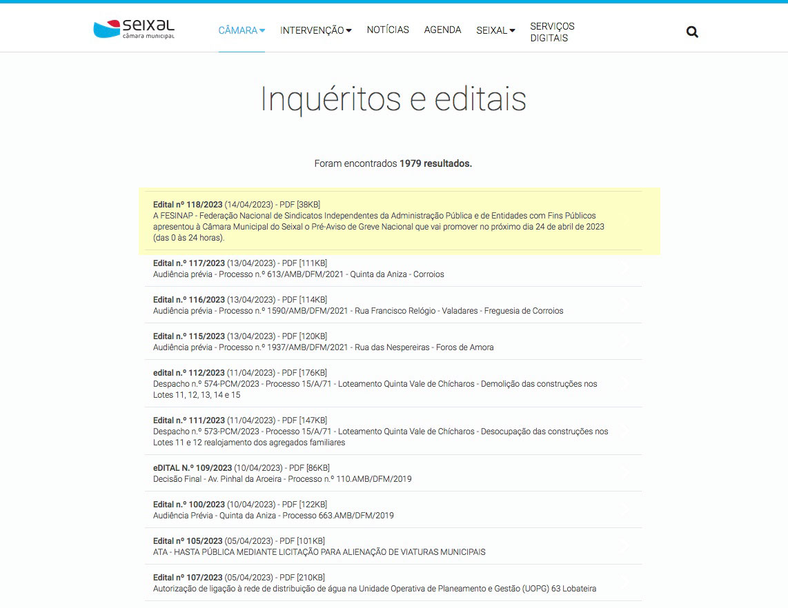 GREVE 24 de ABRIL – Seixal