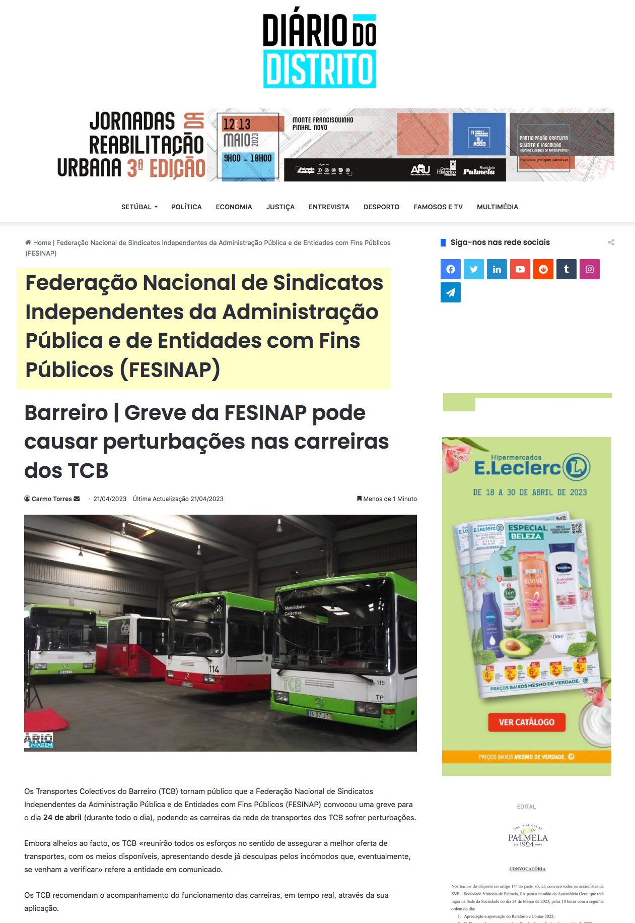 GREVE 24 de ABRIL – Setúbal